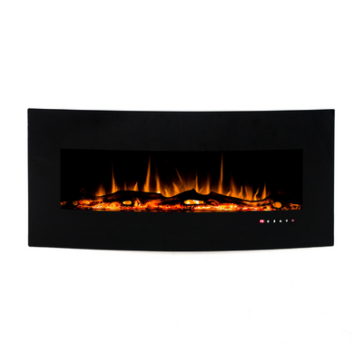 Стенна електрическа камина Archy, Art Flame, 550x1222x157 mm, 1500 W, 3 цвята пламък, Термостат, 5 нива на интензивност на пламъка
