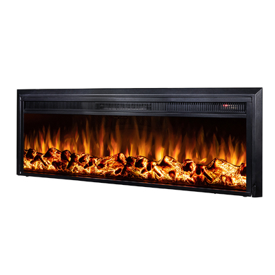 Електрическа камина за вграждане Tanzania Lux, Art Flame, 439x1359x180 mm, 1500W, 10 цвята пламък, Bluetooth, 5 нива на интензивност на пламъка