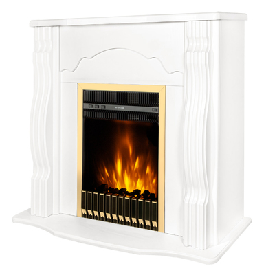 Електрическа камина Clasic & Gala gold, Art Flame, 883x950x300 мм, 2000W, Термостат, 5 нива на интензивност на пламъка, Таймер