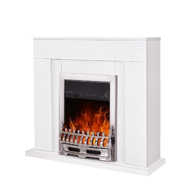 Electric fireplace Agnes & Galileo silver, Art Flame, 850x950x300 mm, 2000W, Thermostat, 5 flame brightness levels, Timer