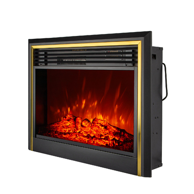 Електрическа камина за вграждане Richi, Art Flame, 654x816x232 mm, 1950 W, Звуков ефект, 5 нива на интензивност на пламъка, Таймер