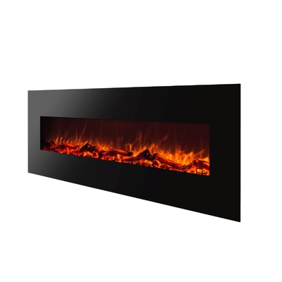 Стенна електрическа камина Elit, Art Flame, 550x1824x140 mm, 1500W, 2 нива на отопление, 5 нива на интензивност на пламъка, Таймер