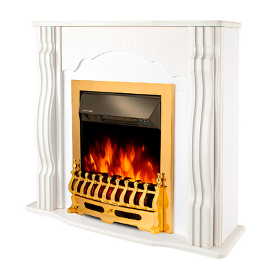 Electric fireplace Clasic & Galileo gold, Art Flame, 883x950x300 mm, 2000W, Thermostat, 5 flame brightness levels, Timer