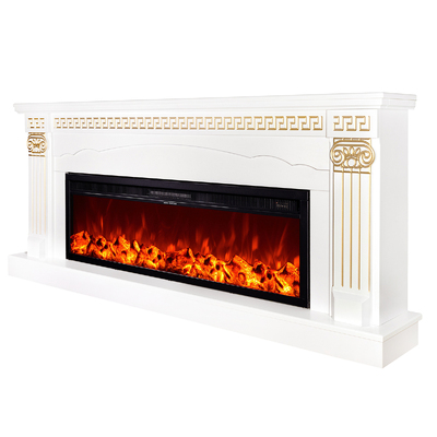 Електрическа камина Calisto XL & Tanzania, Art Flame, 820x1900x300 мм, 1500W, 2 нива на отопление, 5 нива на интензивност на пламъка, Таймер