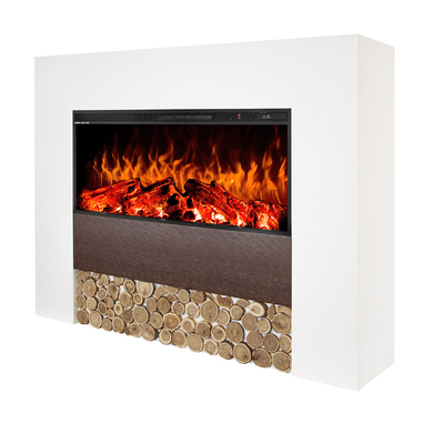 Електрически камина Fyrion & Tasmania, Art Flame, 1000x1300x300 мм, 1500 W, 2 мощности на нагряване, 5 нива на интензивност на пламъка, Таймер