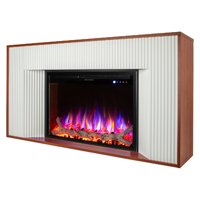Електрическа камина Piryona & Tomas maxi, Art Flame, 800x1500x330 mm, 1500W, 50 цветови комбинации, термостат, дървени трупи и кристали