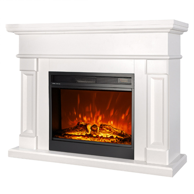 Електрическа камина Riga & Mirabella, Art Flame, 1020x1360x330 мм, 1950W, Звуков ефект, 5 нива на интензивност на пламъка, Таймер 