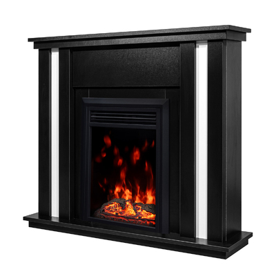 Електрическа камина Gustavo & Cris, Art Flame, 950x1100x270 мм, 1500 W, Звуков ефект, 10 цвята на пламъка, Tермостат, Tаймер