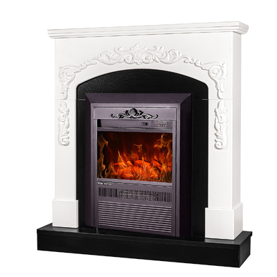 Електрическа камина Casanova & Cristina, Art Flame, 975x900x250 мм, 2000 W, 2 нива на отопление, 5 нива на интензивност на пламъка, Таймер