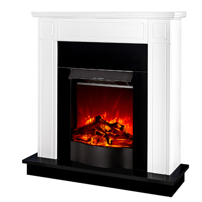 Електрическа камина Adam & Corsica, Art Flame, 1000x1000x270 мм, 1500W, 2 нива на отопление, 5 нива на интензивност на пламъка, Бутон за включване