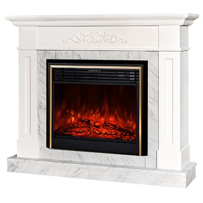 Електрическа камина Luca & Richi, Art Flame, 1130x1400x290 мм, 1950 W, Звуков ефект, 5 нива на интензивност на пламъка, Таймер