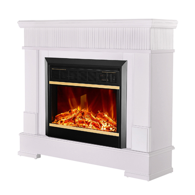 Електрическа камина Ideal & Mars, Art Flame, 882x1045x275 мм, 1500W, 2 нива на отопление, 5 нива на интензивност на пламъка, Таймер