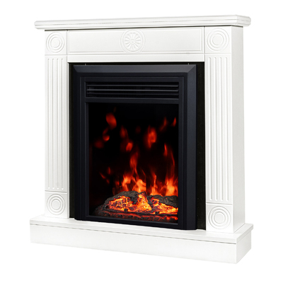 Електрическа камина Donald & Cris, Art Flame, 865x820x250 мм, 1500 W, Звуков ефект, 10 цвята на пламъка, Tермостат, Tаймер