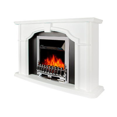 Електрическа камина Sherlock & Galileo silver, Art Flame, 850x1300x330 мм, 2000W, Термостат, 5 нива на интензивност на пламъка, Таймер