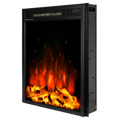 Електрическа камина за вграждане Miriam, Art Flame, 601x496x136 mm, 1500W, 2 нива на отопление, 5 нива на интензивност на пламъка, Таймер