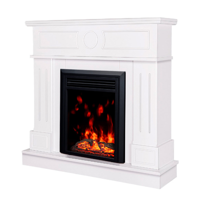 Електрическа камина Ambasador & Cris, Art Flame, 1000x1048x300 мм, 1500 W, Звуков ефект, 10 цвята на пламъка, Tермостат, Tаймер