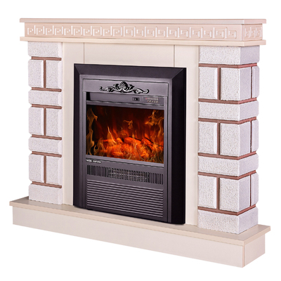 Electric fireplace Nazary mini & Cristina, Art Flame, 874x1080x245 mm, 2000W, 2 heating levels, 5 flame brightness levels, Timer