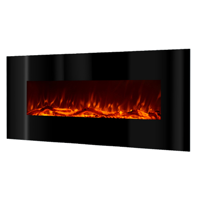 Стенна електрическа камина Madrid, Art Flame, 550x1280x140 mm, 1500 W, 3 цвята пламък, 5 нива на интензивност на пламъка, 2 нива на отопление