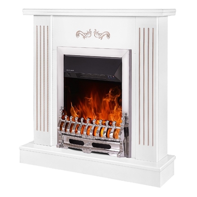Electric fireplace Smile & Galileo silver, Art Flame, 905x940x265 mm, 2000W, Thermostat, 5 flame brightness levels, Timer